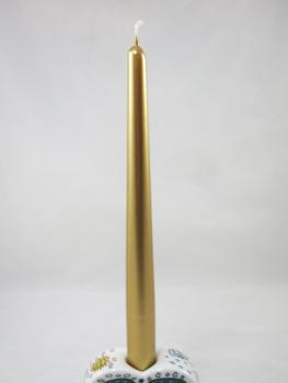Spitzkerzen 250/23, Farbe gold, 2 Stück, Kerzen Wenzel